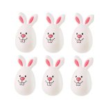 Húsvéti tojás nyuszi 4x6cm 6db/cs