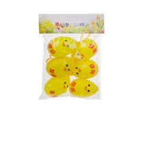 Húsvéti tojás csibe 4x6cm 6db/cs