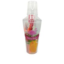 Koktél szett flamingós 31db-os