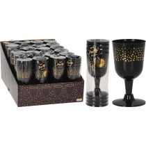 Műanyag party borospohár szett 4 db-os