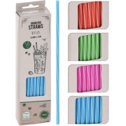   Szívószál műanyag többször használatos 50 db/csomag, 22 cm