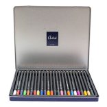 Színes ceruza készlet, fém dobozban 24 db-os