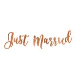 Just Married füzér rose gold felirat