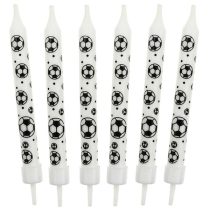 Tortagyertya focilabda mintás 8 cm, 6 db/csomag