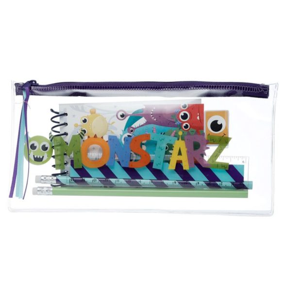 Írószer Szett, 7 db-os - Szörnyecskék