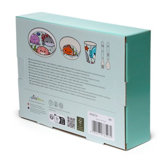 Gyerek Étkészlet, 5db-os - Tengeri Állatok