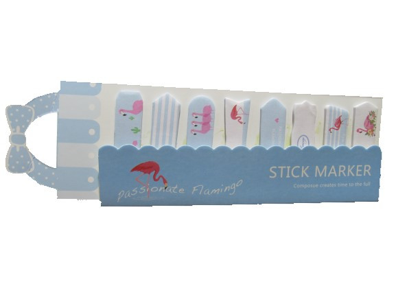 Sticky marker flamingó kék 6,5 cm X 19 cm