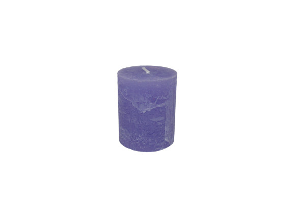Gyertya rusztikus adventi lila színű 4 cm X 5 cm, 4db/csomag