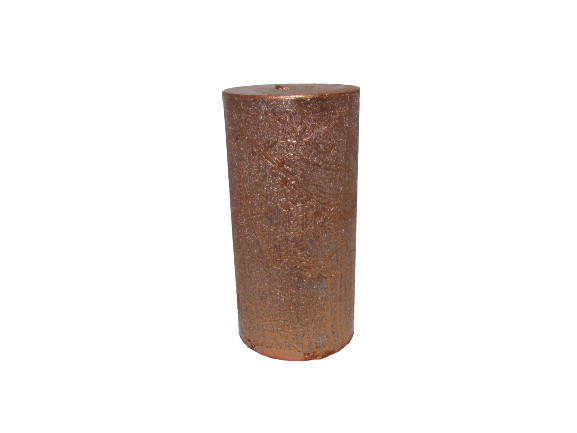 Gyertya rusztikus adventi bronz színű 4 cm X 8 cm, 4db/csomag