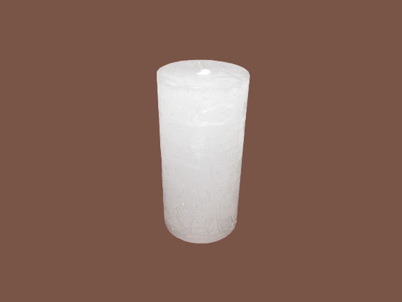 Gyertya rusztikus adventi fehér színű 5 cm X 10 cm, 4db/csomag