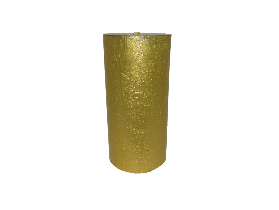 Gyertya rusztikus adventi arany színű 5 cm X 10 cm, 4db/csomag