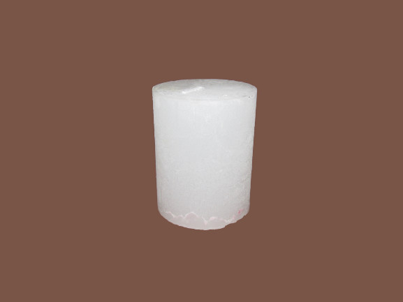 Gyertya rusztikus adventi fehér színű 6 cm X 7 cm, 4db/csomag