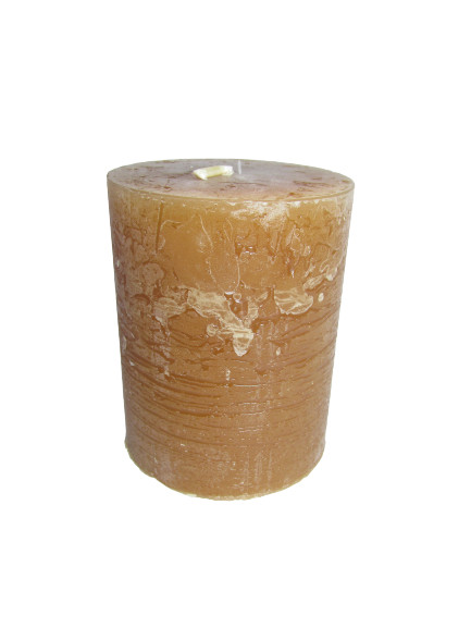 Gyertya rusztikus adventi méz színű 6 cm X 7 cm, 4db/csomag